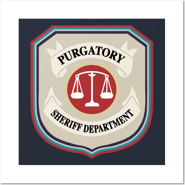 Purgatory Sheriff Department Wall Art by brendalee